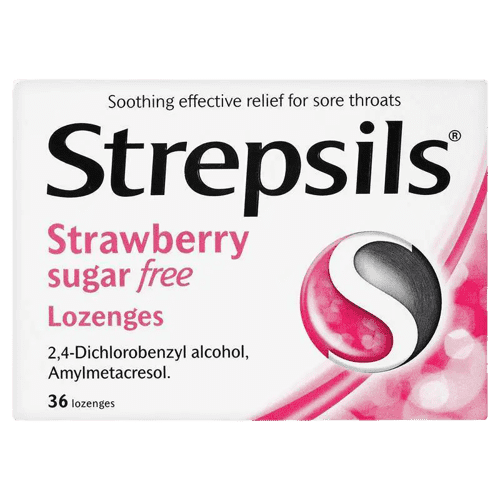 Strepsil Strawberry Sugar-Free 36's
